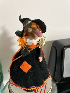 1990s handmade styrofoam nosey witch Halloween